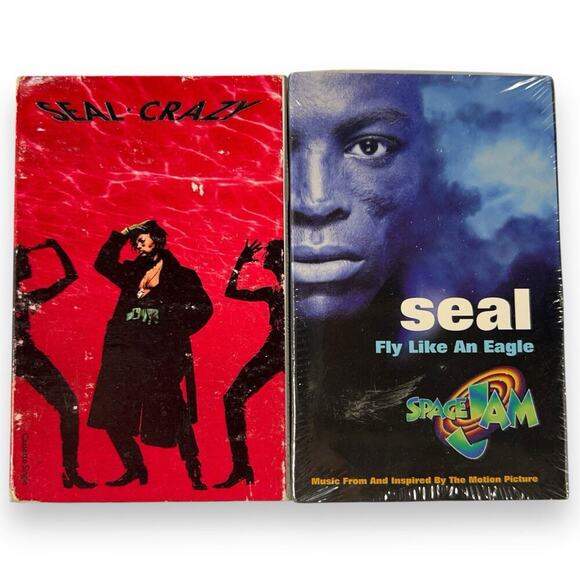 Seal Fly Like An Eagle SEALED / Crazy Single Cassette Lot Of 2 - Picture 1 of 7
